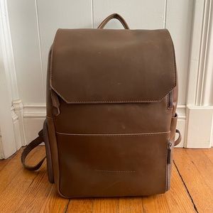 Atlas Supply Genuine Leather Backpack, Diaper Bag or Camera Bag